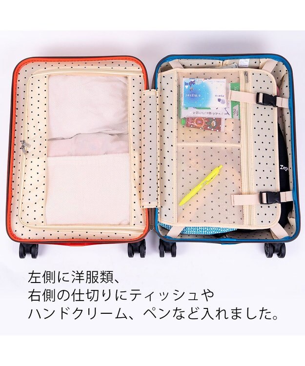 tsumori chisato CARRY 新ネコドットキャリー キャリーバッグ キャリーケース 【 機内持ち込み 約32リットル 1泊 2泊程度 】 ベージュ