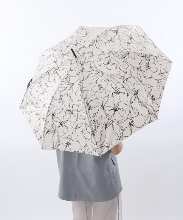 AURORA  Beaurance （ビューランス） オリジナルプリント雨傘（長傘） クリーム