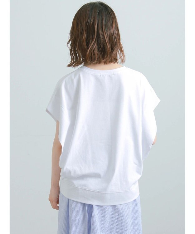 Te chichi 【接触冷感/遮熱/吸水速乾】ショルダータックドルマンTシャツ オフホワイト