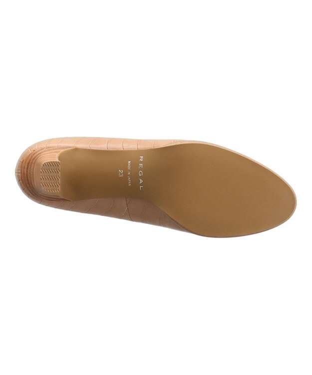 REGAL FOOT COMMUNITY 【リーガルレディース】F14J プレーンパンプス キャメル型押