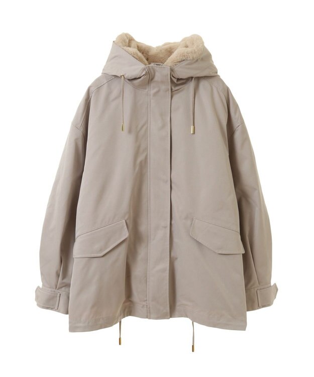 earth music&ecology マルチウェイマウンテンパーカー ベージュ