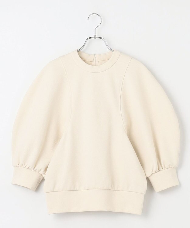 #Newans ラウンドスリーブカットソー オフ