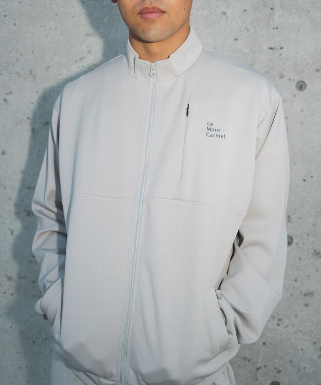 SHARE PARK MENS 【UVカット・吸水速乾・ストレッチ・軽量・アンチピリング 】ダンボールトラックジャケット（L・XLサイズ） ベージュ系