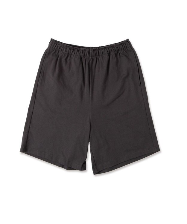 WEGO 【ウエストゴム】ヘビーウェイトカットイージーショーツ ブラック