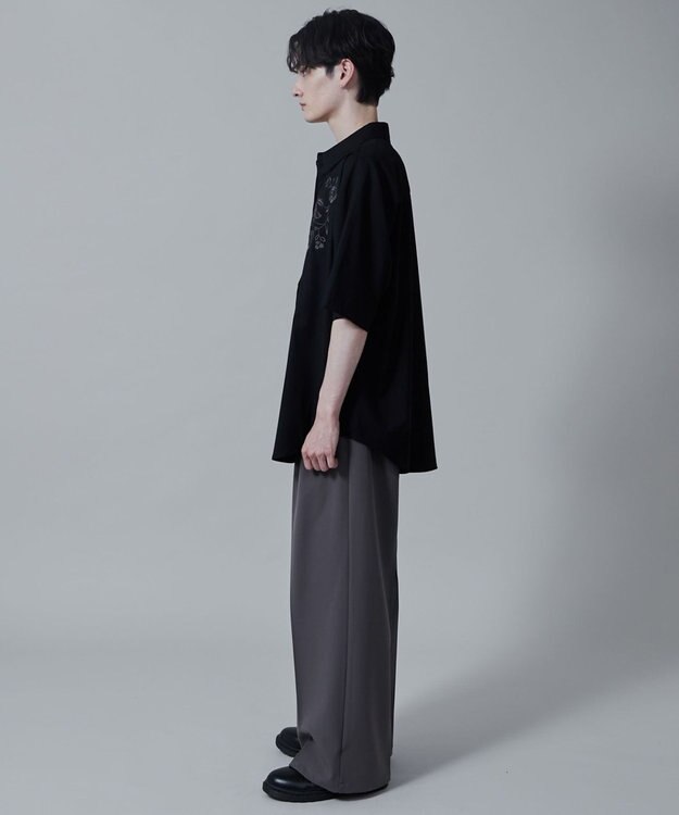 WEGO TRフラワーモチーフシャツ（S） 柄2