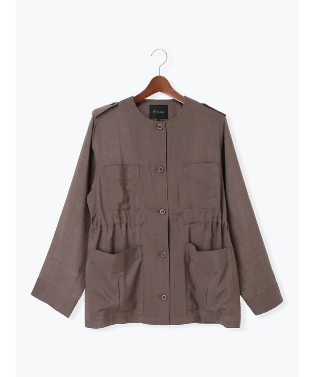 Te chichi ノーカラーサファリジャケット《2026 spring catalog item》 ブラウン