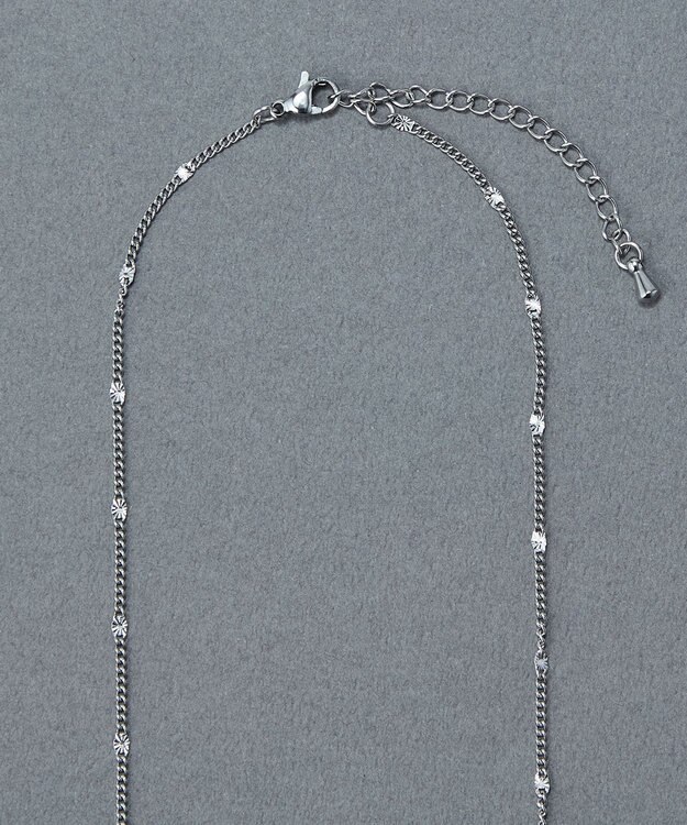 Phoebe 〈金属アレルギー対応〉ポイントチェーンステーションネックレス/シルバー シルバー