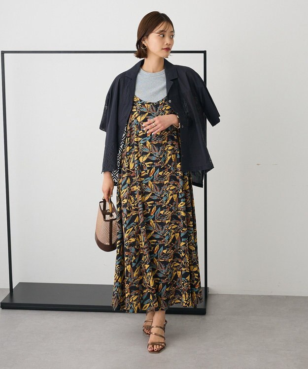 CRAFT STANDARD BOUTIQUE レースパッチワークシャツ Black