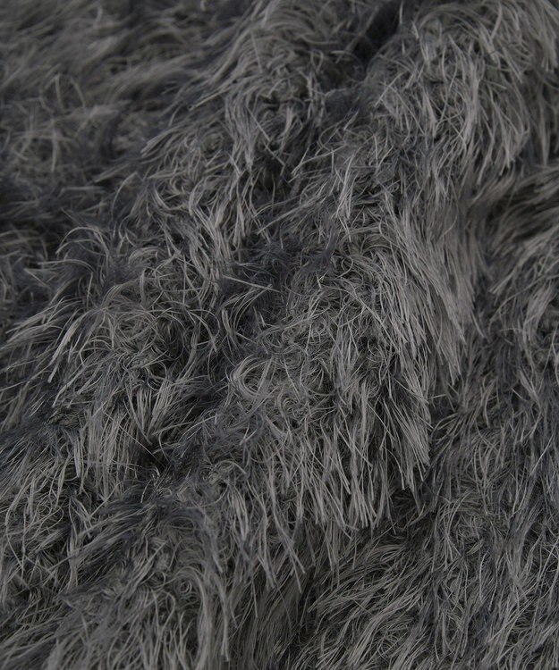 AMERICAN HOLIC Vネックシャギーニットプルオーバー Charcoal Gray