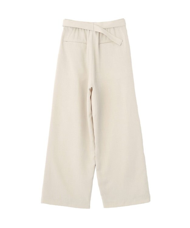 earth music&ecology 【予約】アソートツータックベルトパンツ エクリュ