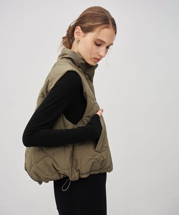 uncrave パディング ベスト カーキ