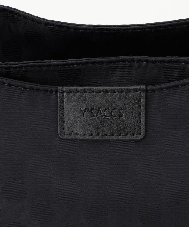 Y'SACCS 【ドットジャカード】トラベルショルダー ブラック