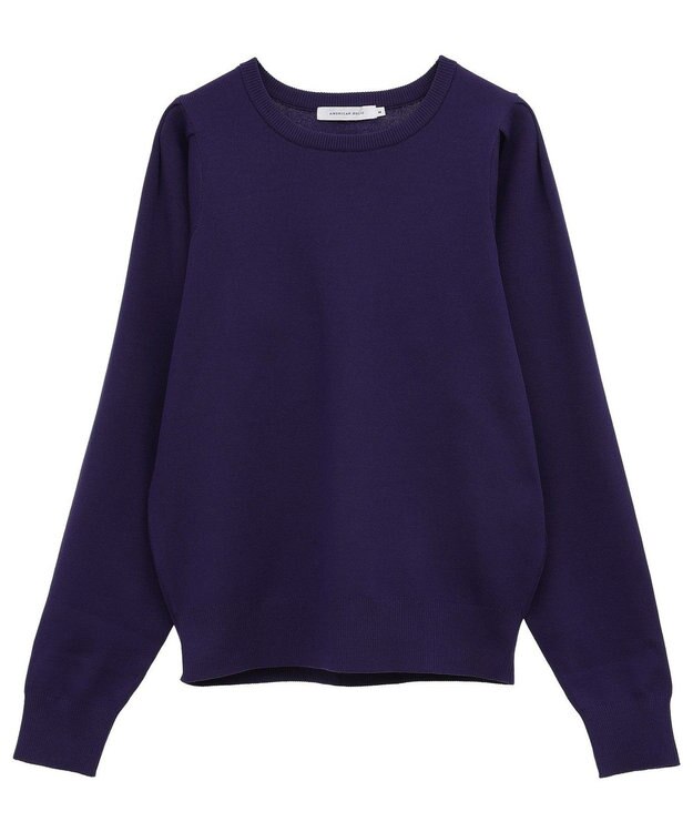 AMERICAN HOLIC エコカルットショルダータックニットプルオーバー Purple