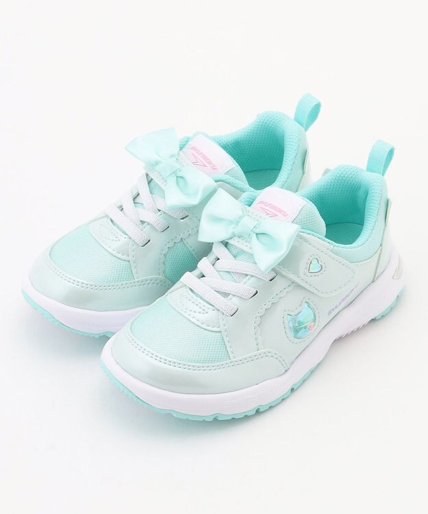 ANY KIDS 【ANY KIDS別注モデル】瞬足 ネコモチーフスニーカー ミント