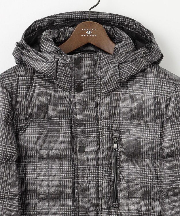 JOSEPH ABBOUD 【撥水/フード取り外し可/ダウン】パウダータフタ ダウン ブルゾン ブラック系4