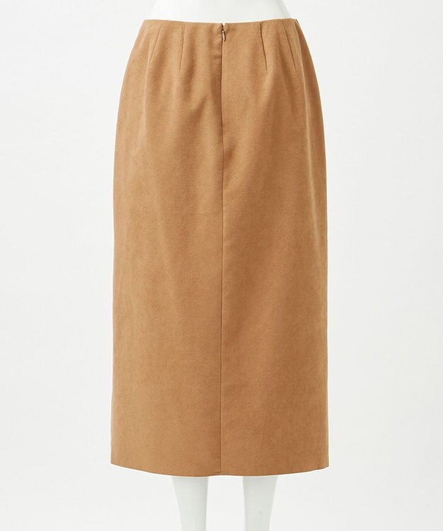 23区 【GOLD LABEL】スウェードタッチレザー ラップスカート キャメル系
