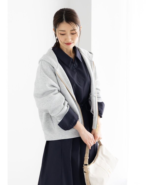 Te chichi ダンボールジョーゼットフーディー グレー