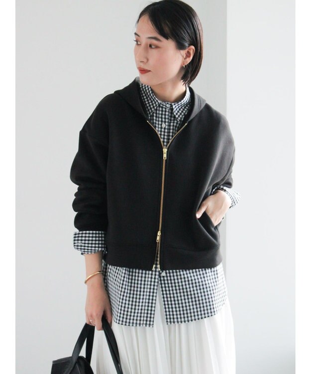 Te chichi ダンボールジョーゼットフーディー ブラック