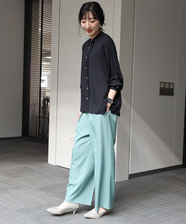 AMERICAN HOLIC サラックールタックブラウス Black