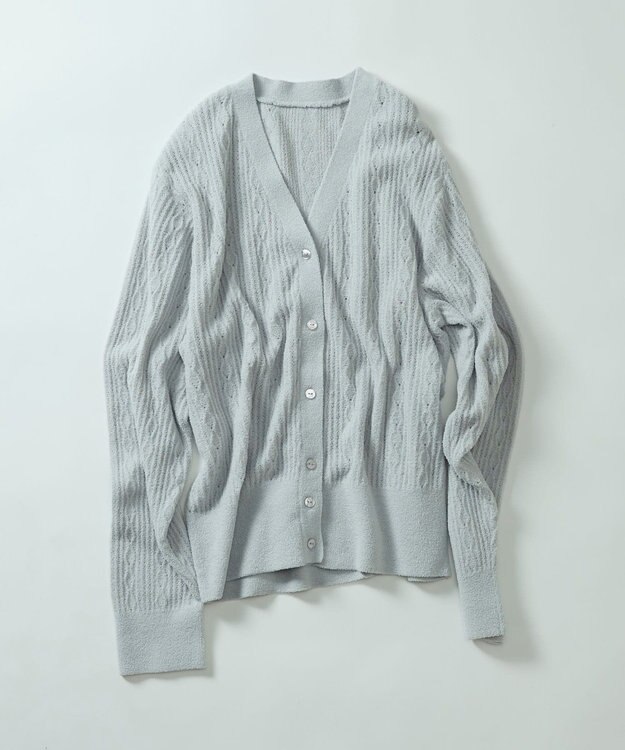 une nana cool とろみ素材がここちよいカーディガン　ｍｏｉ　ｒｏｏｍ（モアルーム） グレー