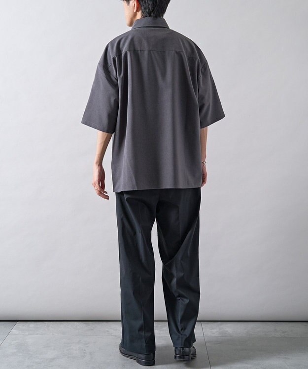 CRAFT STANDARD BOUTIQUE タイ付き半袖シャツ Gray