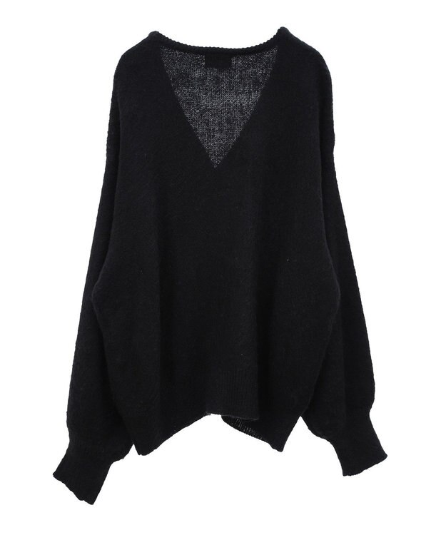 Green Parks ■ＬＯＶＥ　ＢＯＡＴ　ロゴ刺繍ニットカーディガン Black