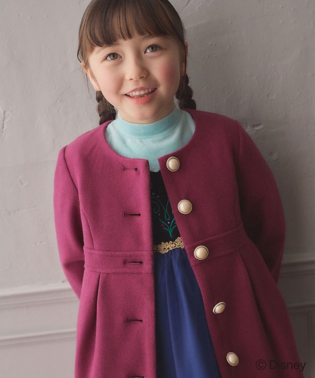 ANY KIDS ウール ライク コート ローズ