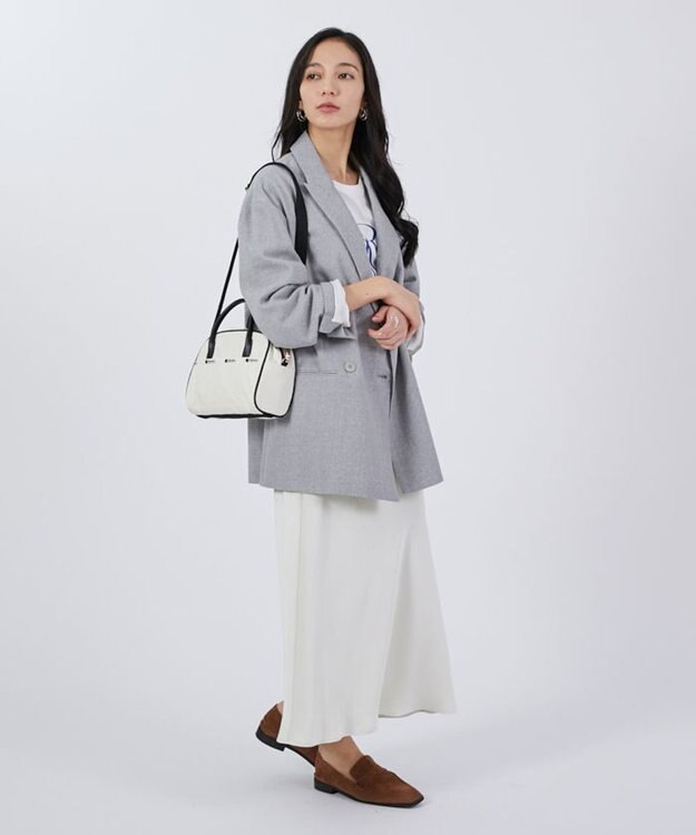 LeSportsac SQUARE TH CROSSBODY/アップタウンサンドバー/ブラック アップタウンサンドバー/ブラック