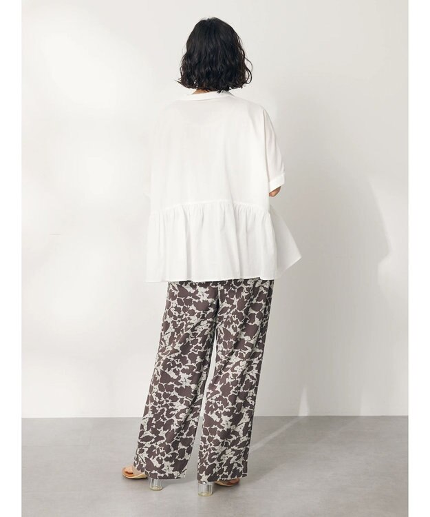 CRAFT STANDARD BOUTIQUE ペプラムブラウス Off White