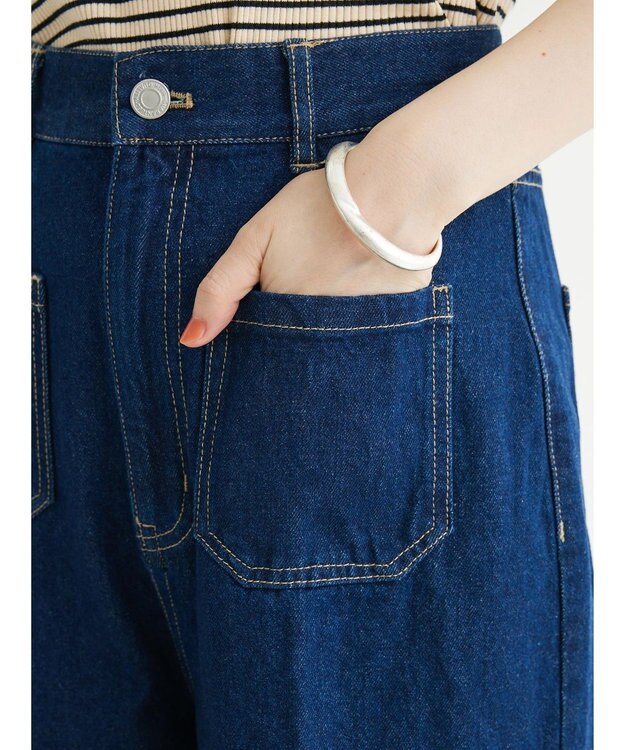 Green Parks ・ＥＬＥＮＣＡＲＥ　ＤＵＥ　デニムワイドパンツ Indigo