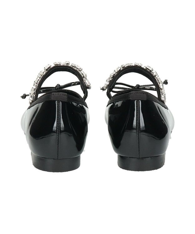 Bridget Birkin 【Bridget Birkin】ビジューストラップバレエシューズ ブラックエナメル