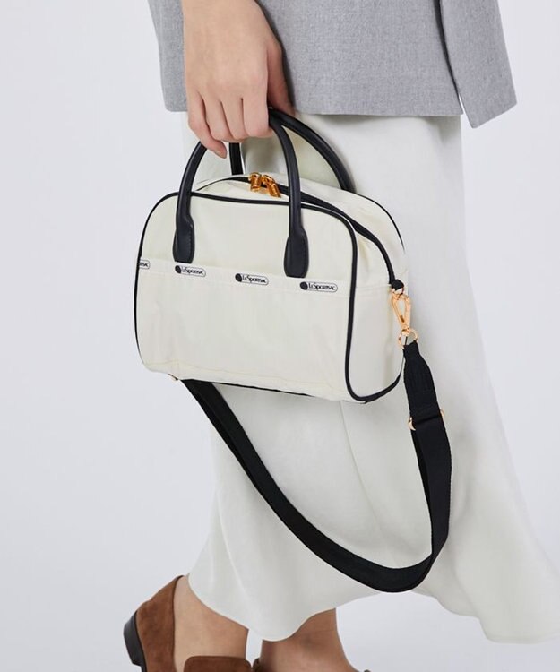 LeSportsac SQUARE TH CROSSBODY/アップタウンサンドバー/ブラック アップタウンサンドバー/ブラック