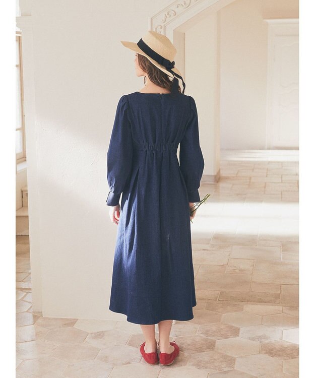 Maison de FLEUR デニムワンピース Navy