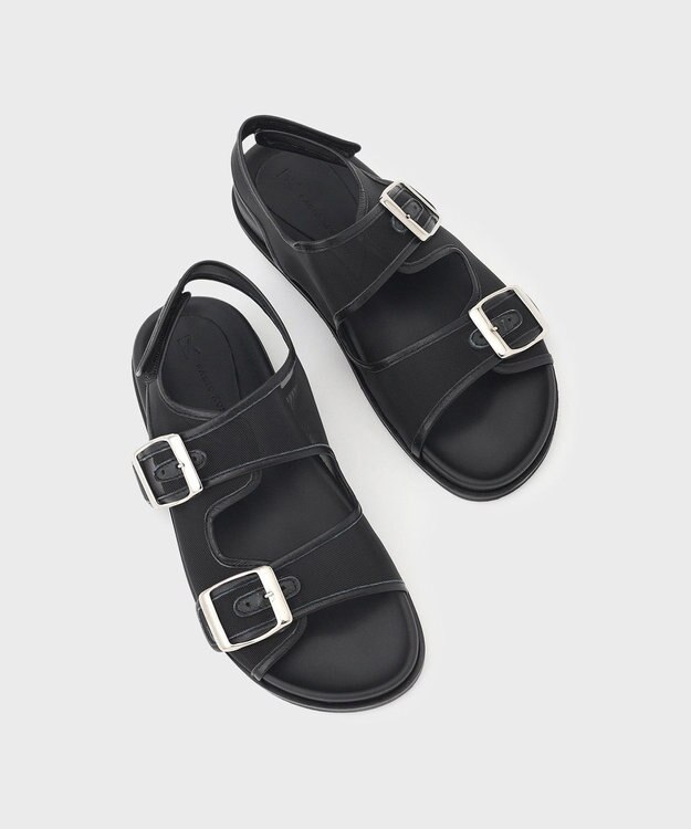 GRACE CONTINENTAL FABIO RUSCONI メッシュサンダル ブラック