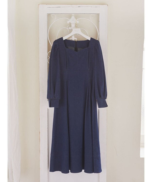 Maison de FLEUR デニムワンピース Navy