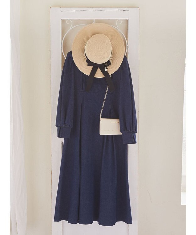 Maison de FLEUR デニムワンピース Navy