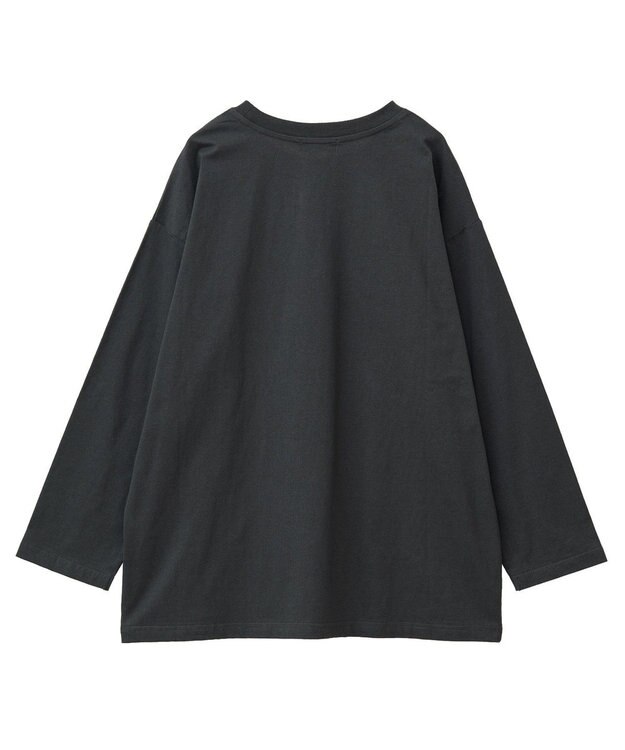 AMERICAN HOLIC サークルロゴプリントロングＴシャツ Charcoal Gray