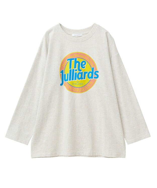 AMERICAN HOLIC サークルロゴプリントロングＴシャツ Off White