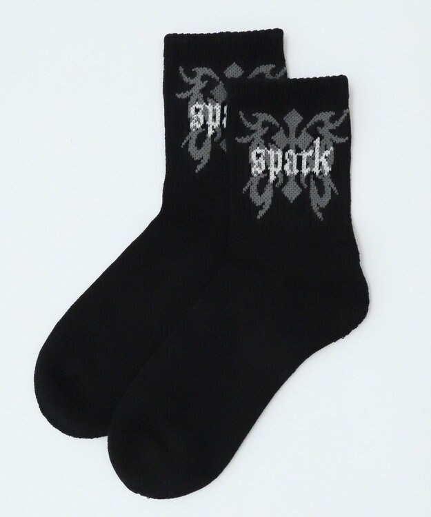 WEGO sparkロゴソックス ブラック