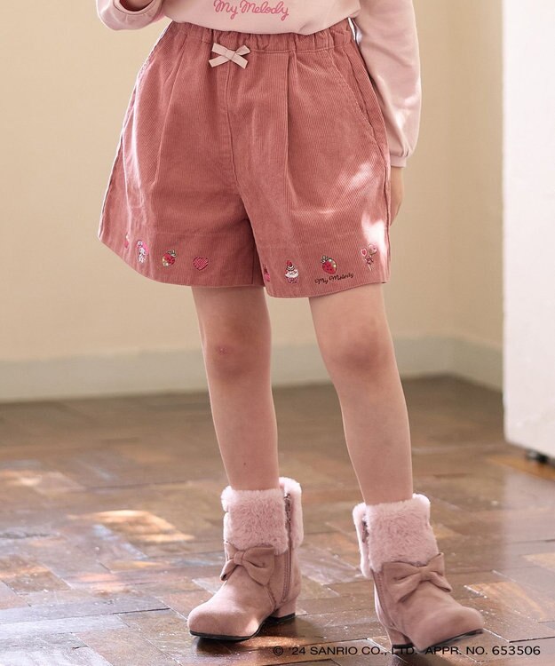 ANY KIDS 【any FAM×サンリオキャラクターズ】コーデュロイキュロット ピンク×マイメロディ