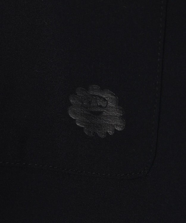 PW CIRCULUS 【MEN】【ストレッチ / 通気性】ロゴ オープンカラー シャツ ブラック系