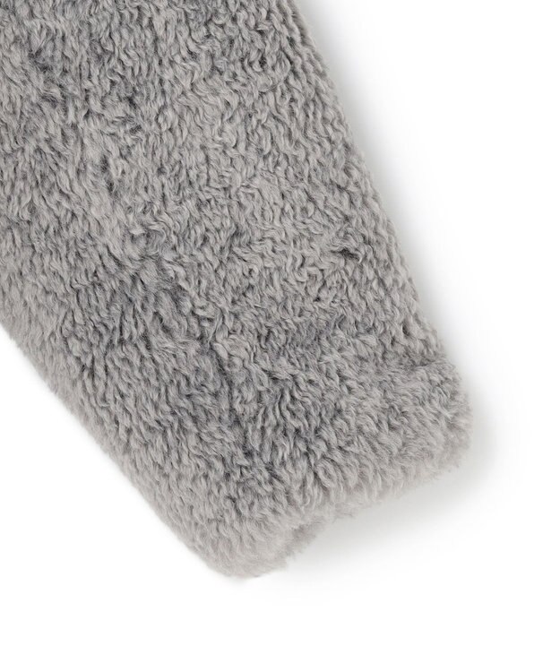 UNFILO エコファー ステンカラーコート グレー