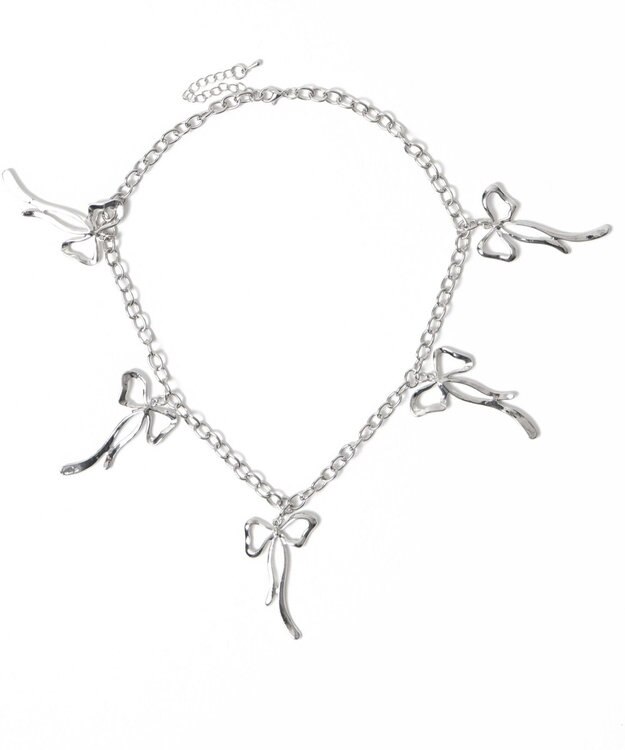 WEGO Lメニーリボンメタルネックレス シルバー