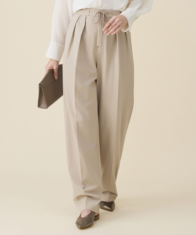 自由区 ライトフィールカーブ パンツ ベージュ