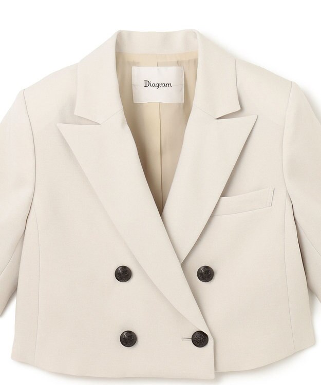 GRACE CONTINENTAL ショートテーラージャケット ベージュ