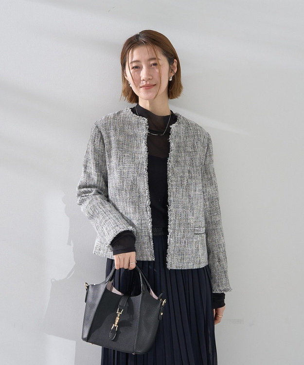 YECCA VECCA ツイードジャケット(1) Mix