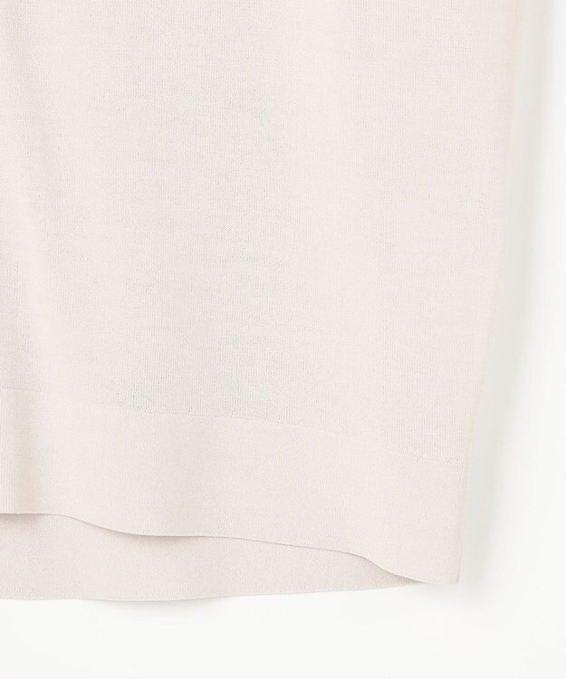 J.PRESS LADIES COOL VIS/CO Vネック カーディガン グレージュ系