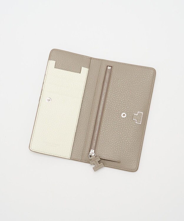 IACUCCI アバ バイカラーロングウォレット CERVO グレージュ