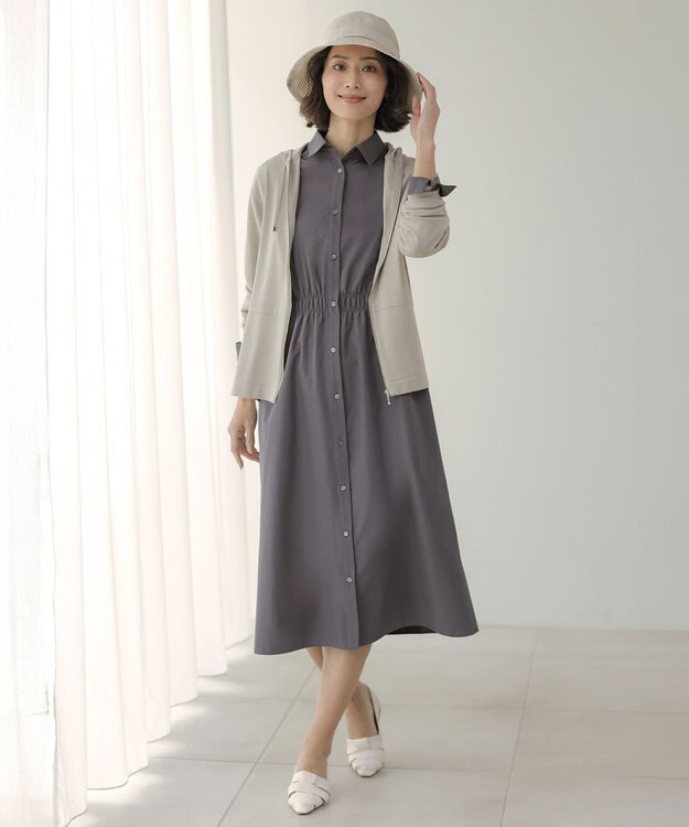 J.PRESS LADIES 【WEB限定カラーあり・畳める】ブレードHAT グレージュ系