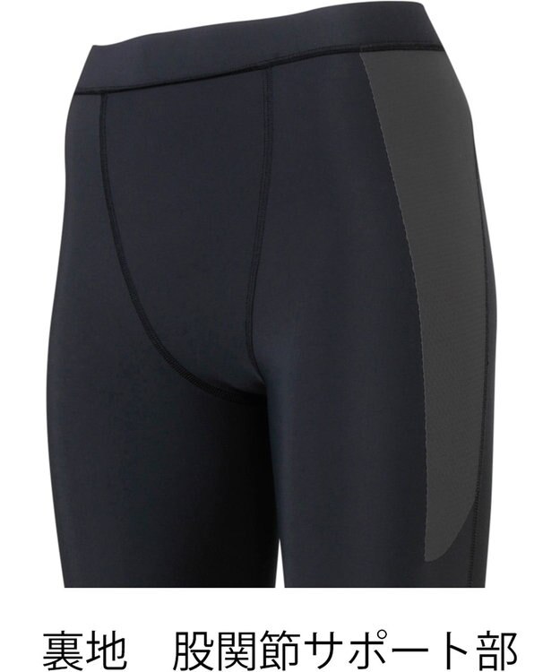 CW-X 【WOMEN】 CW-X レディース スポーツタイツ 7分丈 股関節・ひざサポート ラクなはきごこち ウォーキング 軽運動 HXY747 /ワコール ブラック